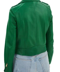 womens-iconic-green-faux-leather-biker-jacket