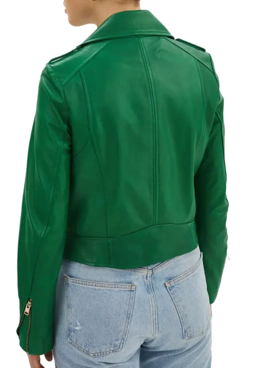 womens-iconic-green-faux-leather-biker-jacket