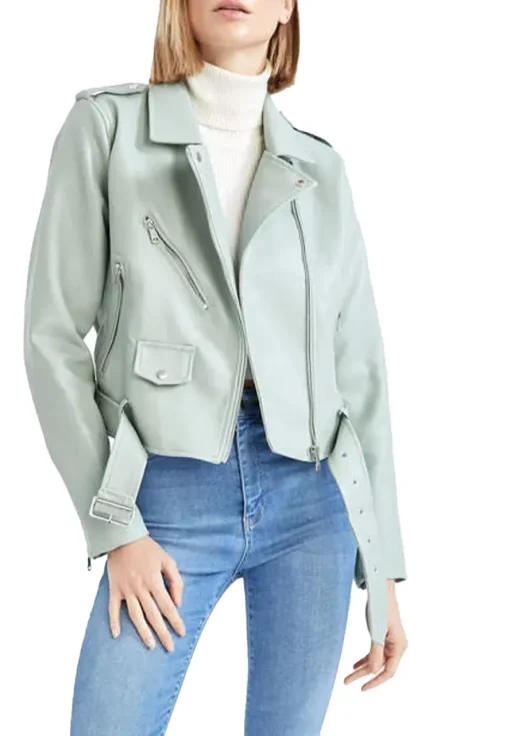 womens-mint-green-faux-leather-biker-jacket