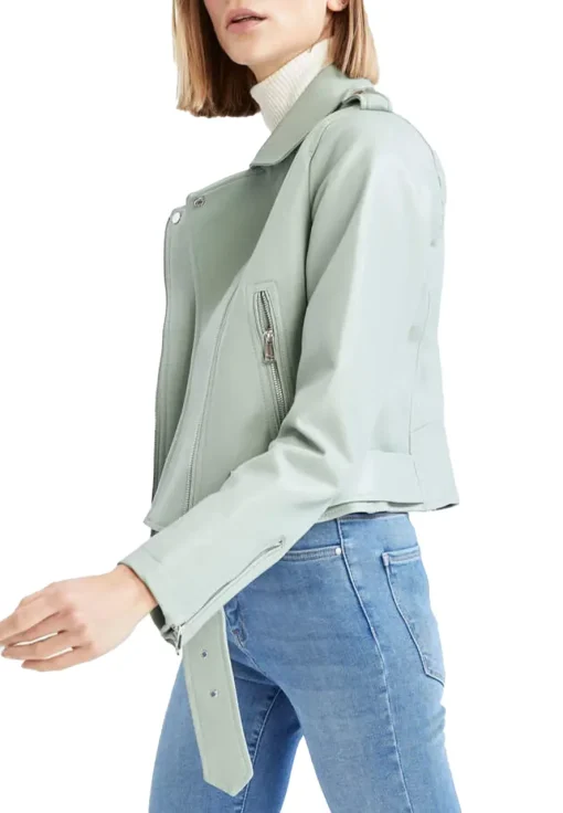 womens-mint-green-faux-leather-biker-jacket