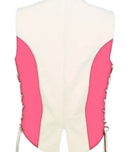 womens-pink-and-white-faux-leather-biker-vest