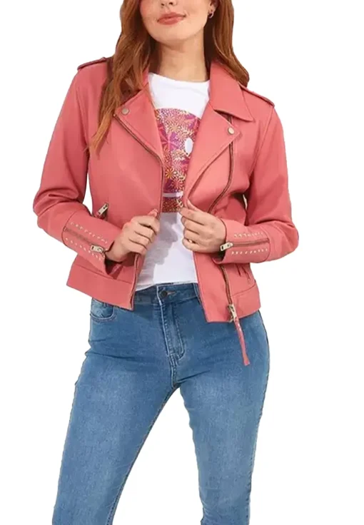 womens-pink-faux-leather-studded-detail-jacket