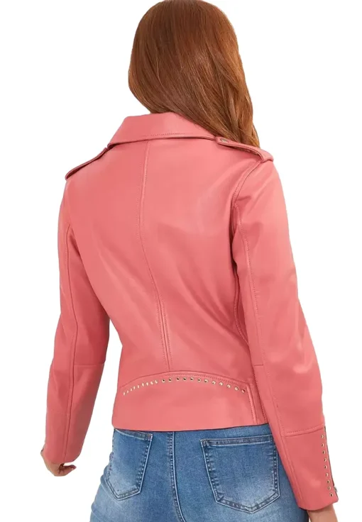 womens-pink-faux-leather-studded-detail-jacket