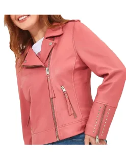 womens-pink-faux-leather-studded-detail-jacket