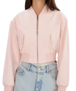 womens-pink-puff-faux-leather-crop-bomber-jacket