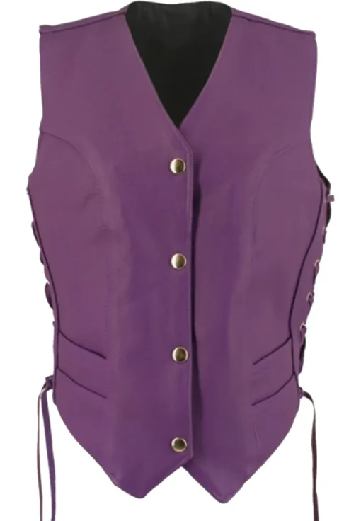 womens-purple-faux-leather-biker-vest