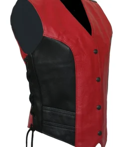 womens-red-and-black-faux-leather-biker-vest