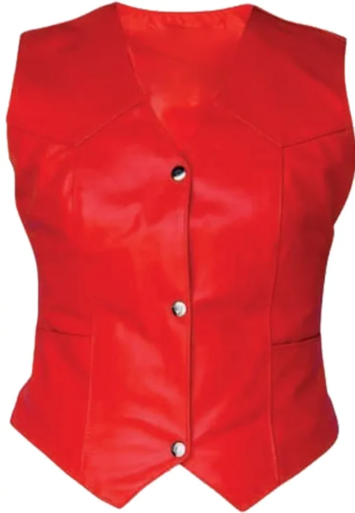 red-biker-vest