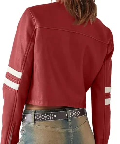 womens-red-faux-leather-motocross-jacket-with-white-stripes