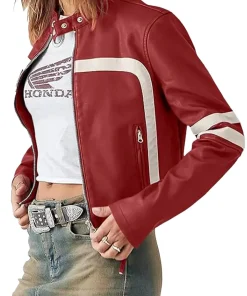 womens-red-faux-leather-motocross-jacket-with-white-stripes