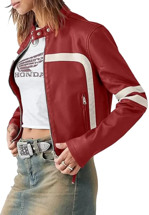 womens-red-faux-leather-motocross-jacket-with-white-stripes