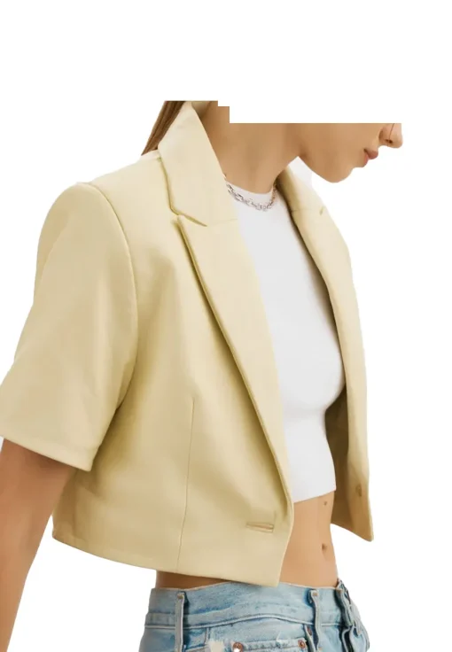 womens-short-sleeve-buttermilk-faux-leather-blazer