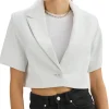womens-short-sleeve-white-faux-leather-blazer