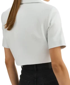 womens-short-sleeve-white-faux-leather-blazer