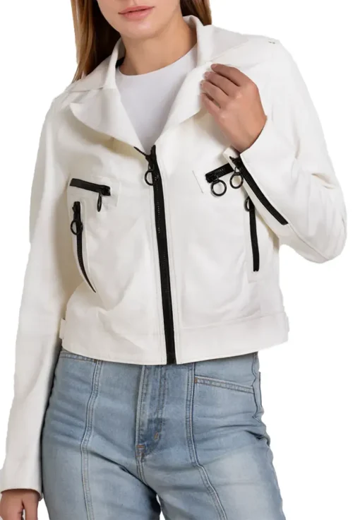 white-faux-leather-jacket
