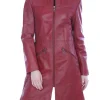 womens-zip-up-red-faux-leather-coat