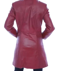 womens-zip-up-red-faux-leather-coat