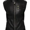 mens-black-faux-leather-fitted-biker-vest