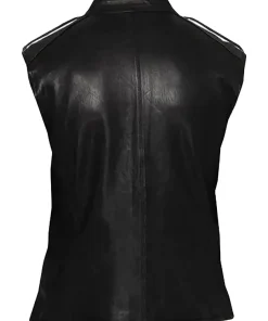 mens-black-faux-leather-fitted-biker-vest