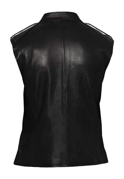 mens-black-faux-leather-fitted-biker-vest