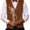 mens-brown-faux-leather-suit-vest