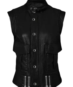 mens-cool-black-faux-leather-biker-vest