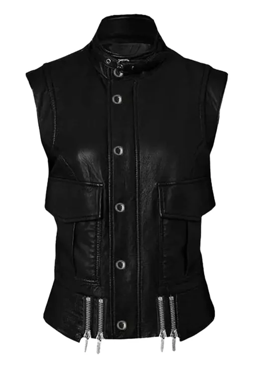 mens-cool-black-faux-leather-biker-vest