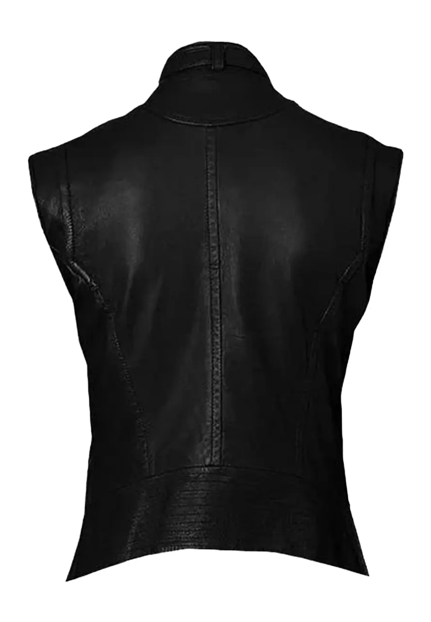 Men’s Cool Black Faux Leather Biker Vest 2 mens-cool-black-faux-leather-biker-vest