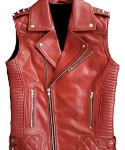 mens-quilted-red-faux-leather-vest