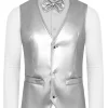 mens-silver-faux-leather-suit-vest