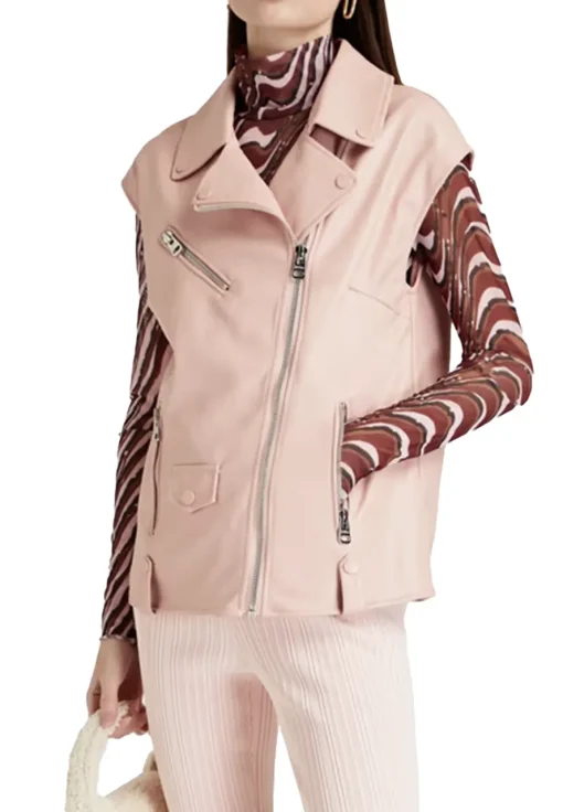 womens-baby-pink-faux-leather-vest