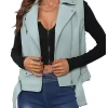 womens-blue-faux-leather-biker-vest-with-belt