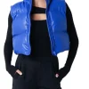 womens-blue-faux-leather-puffer-vest