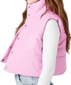 womens-cropped-pink-faux-leather-vest