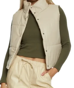 womens-drawstring-hem-beige-faux-leather-puffer-vest