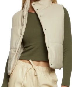 womens-drawstring-hem-beige-faux-leather-puffer-vest