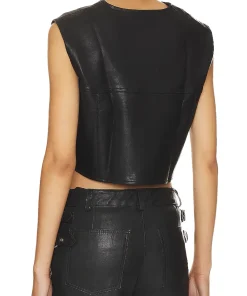womens-faux-leather-black-vest
