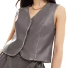 womens-faux-leather-gray-vest