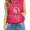 womens-fuchsia-puffer-faux-leather-vest