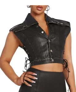 womens-laced-up-black-faux-leather-cropped-vest