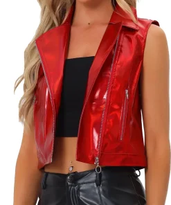 womens-lapel-collar-red-faux-leather-cropped-vest