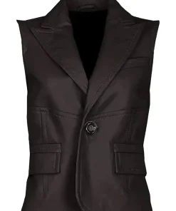 womens-one-button-brown-faux-leather-vest
