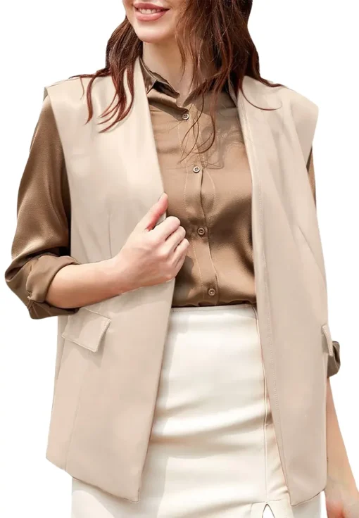 womens-open-front-beige-faux-leather-vest