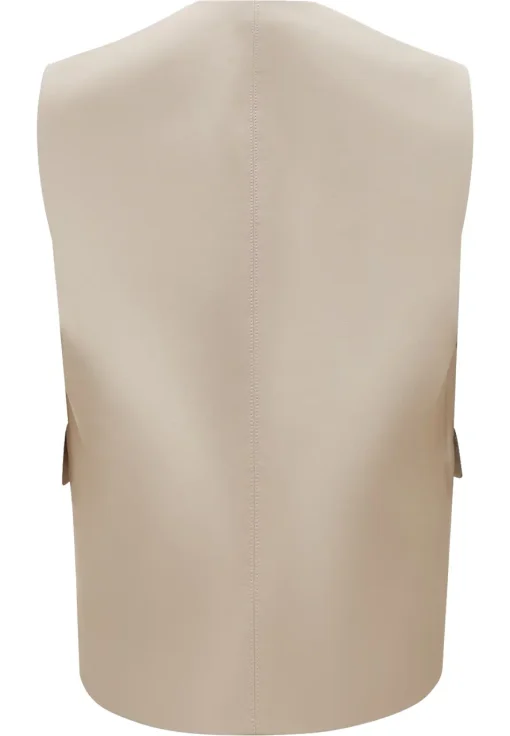 womens-open-front-beige-faux-leather-vest