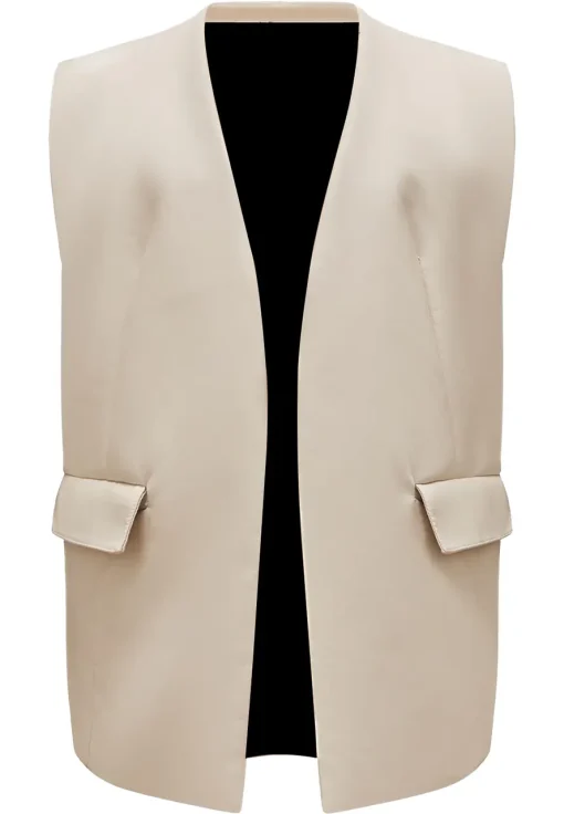 womens-open-front-beige-faux-leather-vest