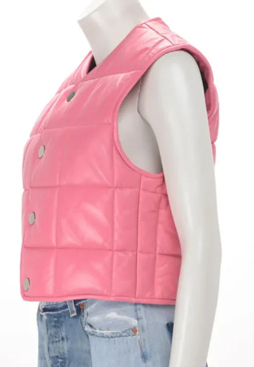 womens-quilted-pink-faux-leather-vest