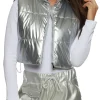 womens-silver-faux-leather-puffer-vest