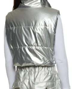womens-silver-faux-leather-puffer-vest