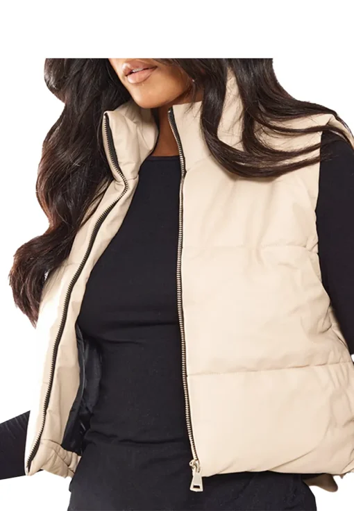 womens-tall-stone-faux-leather-puffer-vest