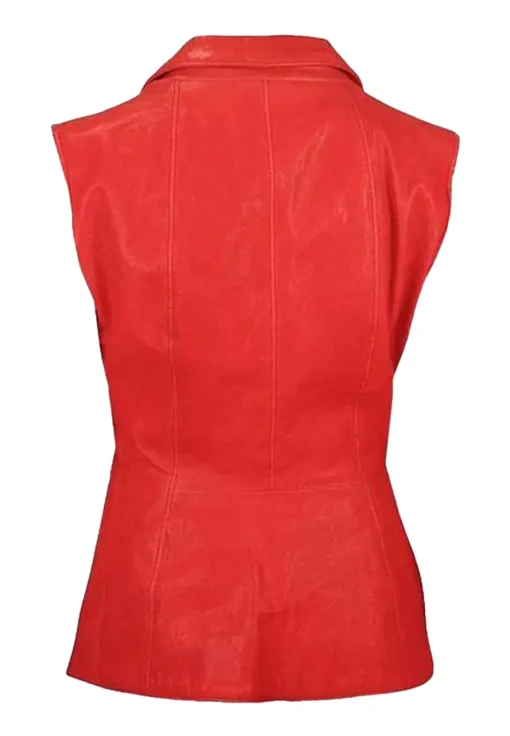 womens-three-button-red-faux-leather-vest